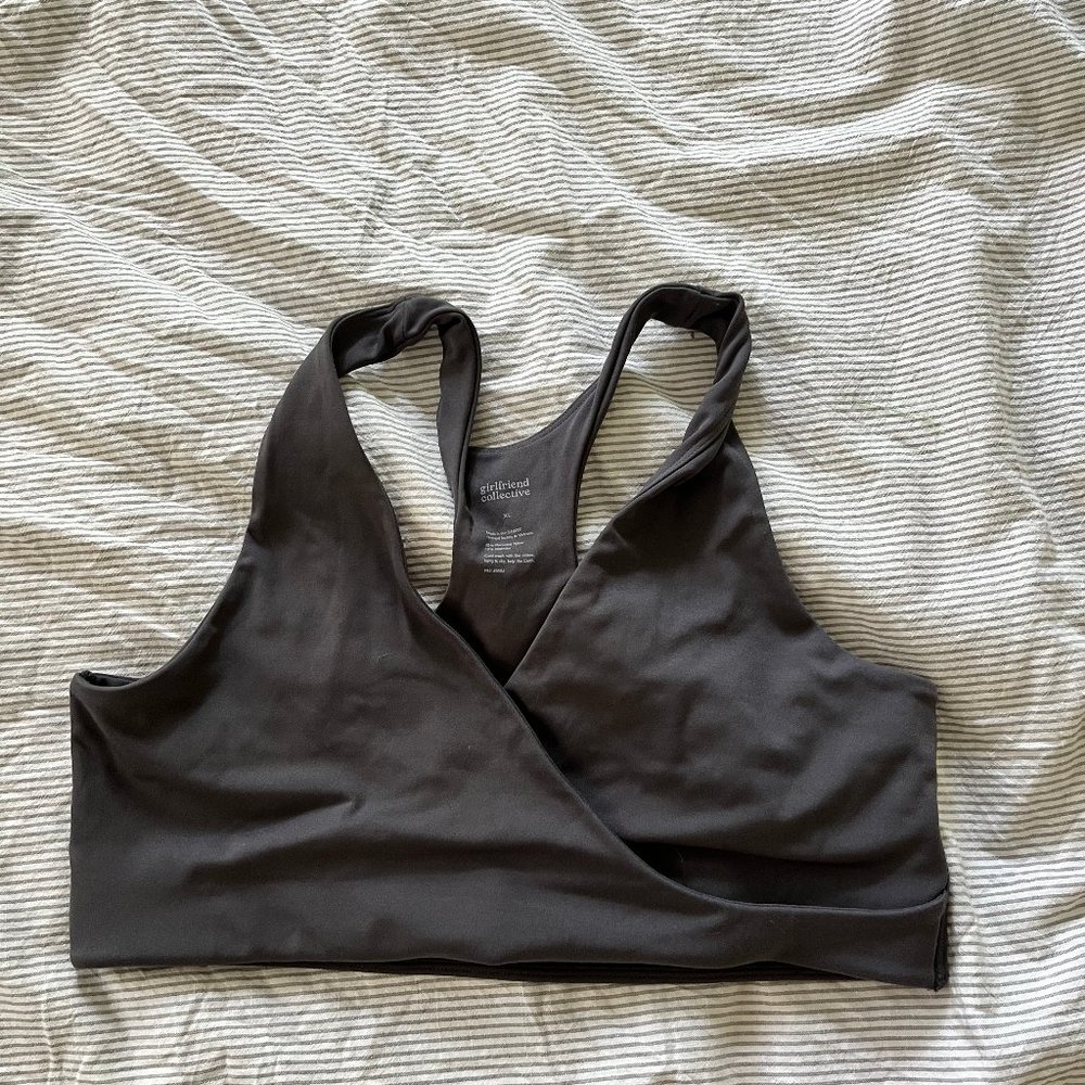 Girlfriend collective Nursing Bra in Smoke